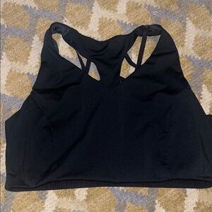 Fabletics Black Strappy Sports Bra